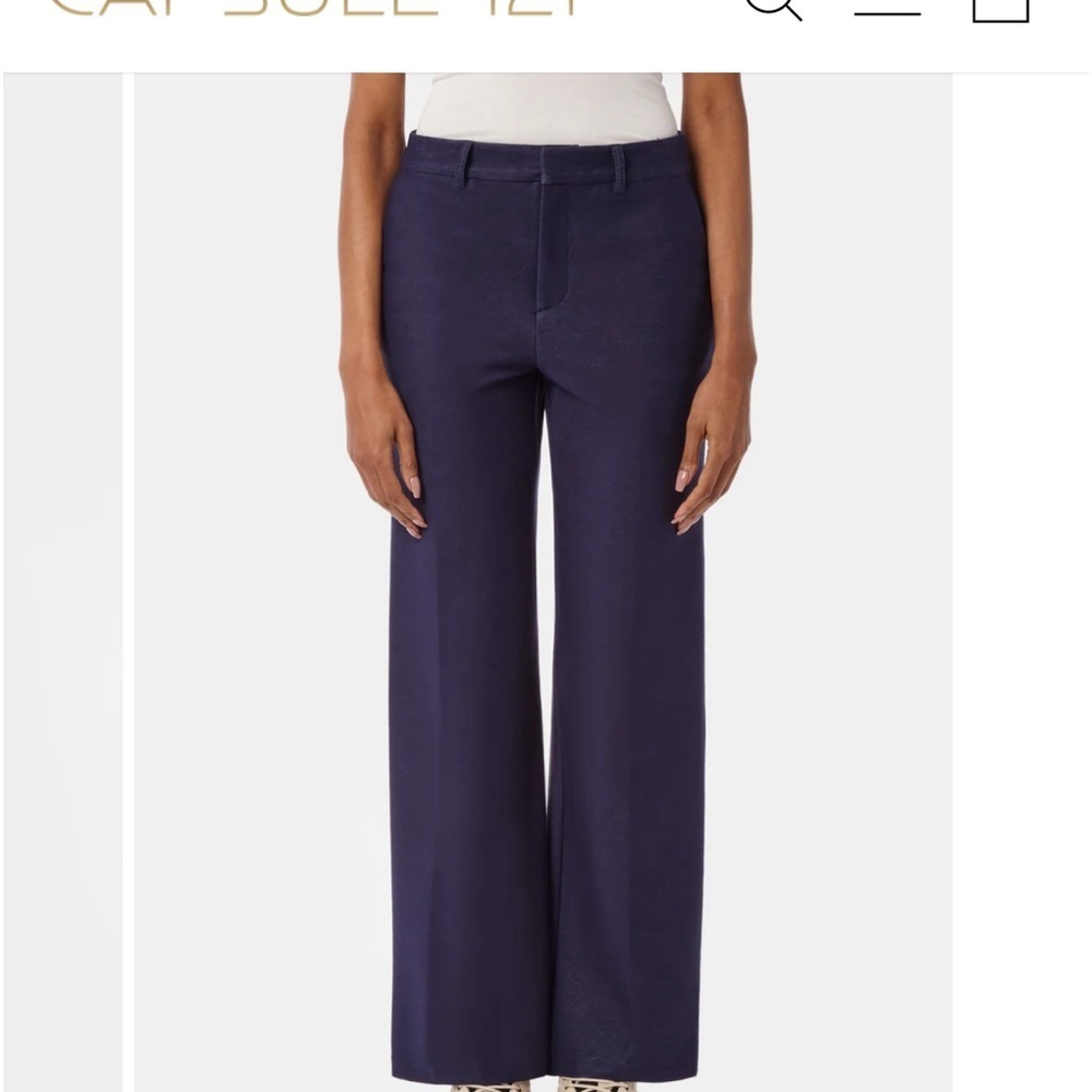 Capsule 121  MID-RISE MEDIUM BLUE WASH trouser pants Full Length size M